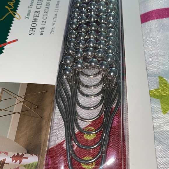 NEW whimsical shower curtain w/ hooks - Picture 9 of 9